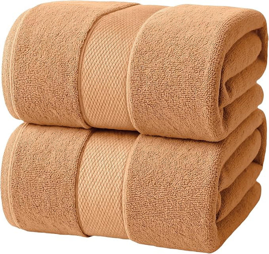 Infinitee Xclusives Jumbo Bath Sheets Towels for Adults – 600 GSM (35X70 Inches)– 100% Ring Spun Cotton, Soft and Absorbent Large Bath Towels for Bathroom