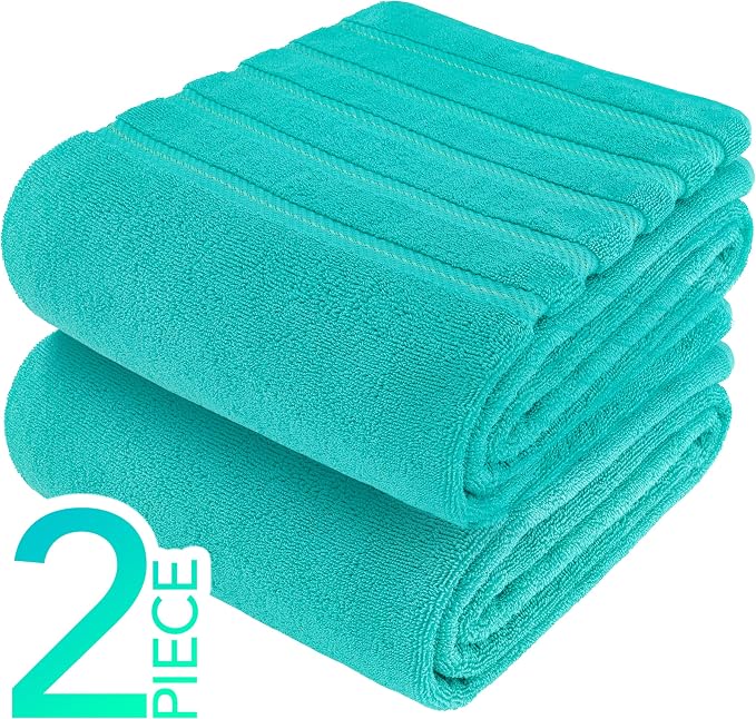American Soft Linen 100% Cotton Luxury Turkish Towels, 2PC 35x70 Bath Sheet | Soft Absorbent Quick Dry OEKO Tex Standard 100 Certificated Durable Machine Washable Breathable Premium Hotel Quality