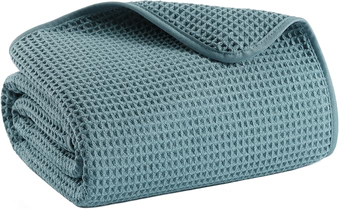 MICROFI Microfiber Waffle Bath Sheet, Quick Dry, Lint Free, 40 x 80 inches (101.6 x 203.2 cm), 1 Count, 430 GSM (Green)
