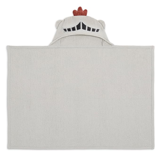 Evolur Supple Spa Kit with Towel, Includes Supple Baby Spa Set, Complementary Good Knight Hooded Towel & 5-Piece Washcloth Set in Grey, Spa Set Includes Bath Tub, Hammock Seat and Metal Frame