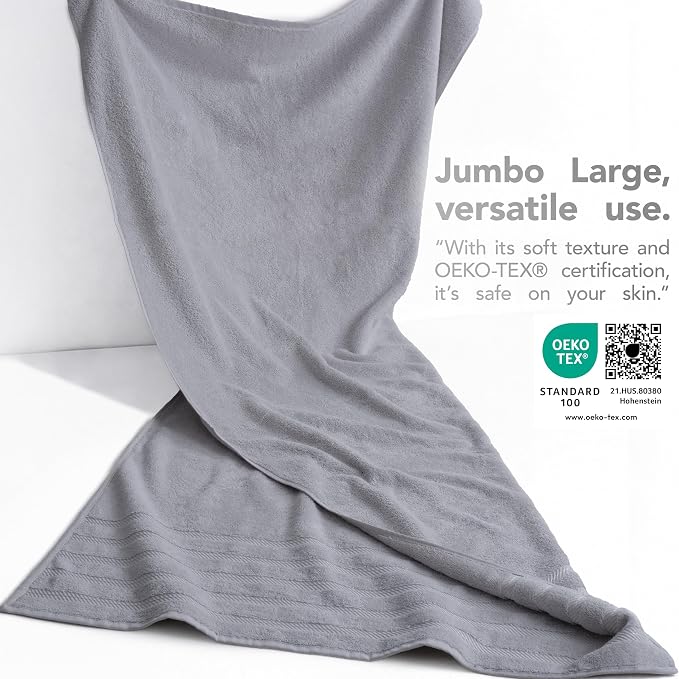 American Soft Linen 100% Cotton Luxury Turkish Towels, 35x70 XL Bath Sheet | Soft Absorbent Quick Dry OEKO Tex Standard 100 Certificated Durable Machine Washable Breathable Premium Hotel Quality