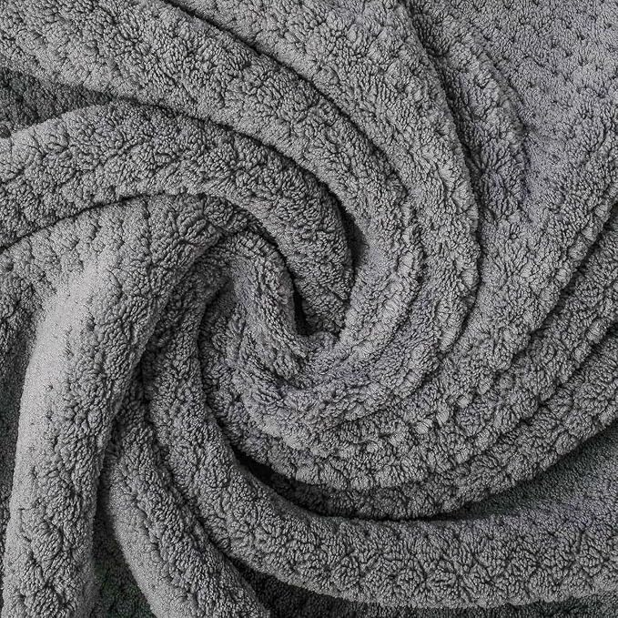 2-Pack Microfiber Towels 27x54(Inches), Ultra Soft Quick Dry Bath Towels, Highly Absorbent & Lightweight for Gym, Yoga, Travel, Spa, Home & Post-Workout, Large Bath Sheet Set
