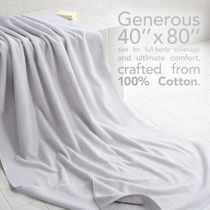 American Soft Linen 100% Cotton Luxury Turkish Towels, 40x80 XL Bath Sheet | Soft Absorbent Quick Dry OEKO Tex Standard 100 Certificated Durable Machine Washable Breathable Premium Hotel Quality
