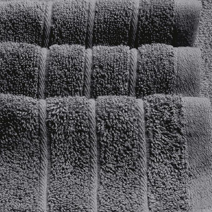 Tens Towels Pack of 2 Extra Large Bath Sheets 35 x 70 Inches, 100% Cotton, Larger & Lighter Weight, Quicker to Dry, Super Soft & Absorbent, Oversized Bath Towels, Dark Grey