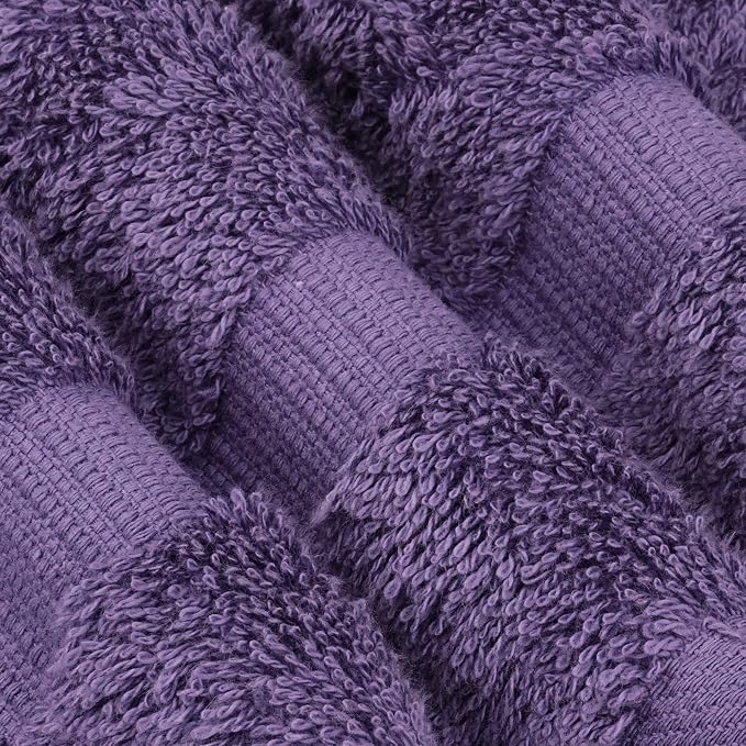 Chakir Turkish Linens 2 Piece Large Bath Towels, 100% Cotton Turkish Towels for Bathroom, Luxury Soft Absorbent Bath Towels, 30 x 60 Inches, Plum