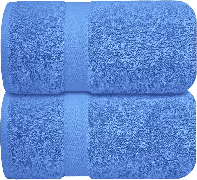 Infinitee Xclusives Jumbo Bath Sheets Towels for Adults – 600 GSM (35X70 Inches)– 100% Ring Spun Cotton, Soft and Absorbent Large Bath Towels for Bathroom