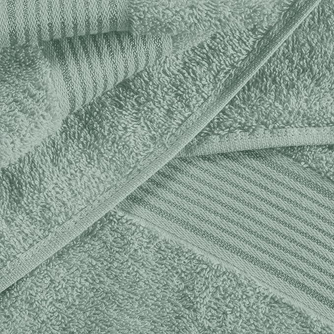 Belizzi Home Cotton 2 Pack Oversized Bath Towel Set 28x55 inches, Large Bath Towels, Ultra Absorbant Compact Quickdry & Lightweight Towel, Ideal for Gym Travel Camp Pool - Jade
