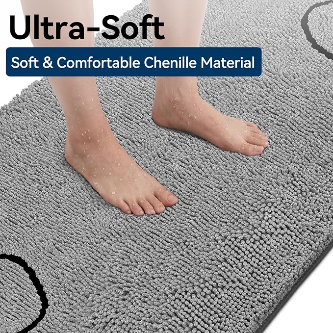 Bcoimo Super Absorbent Dog Door Mat, 60"*24" Anti Slip Mat for Muddy Paws, Pet Rugs for Dirty Paws Washable that Absorbs Moisture and Dirt, for Dog Cage and Pet Resting Carpet