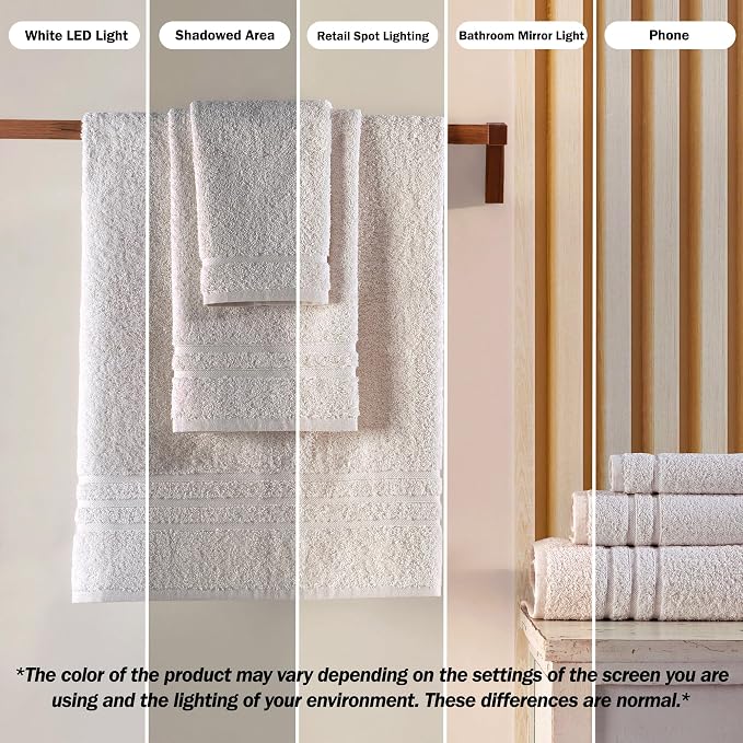 Hawmam Linen Jumbo Large Bath Sheets Towels 2 Pack Soft and Absorbent, Premium Quality 100% Cotton Towels (Sea Salt, Bath Sheet)