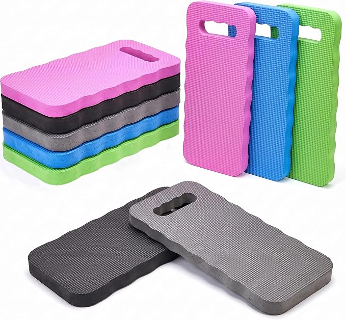 10 Pcs Garden Kneeling Mats, 15.8 x 67 x 0.67 Inch Foam Waterproof Knee Cushions, Multi-Use Garden Pads for Baby Bath Seat, Yoga, Exercise, Seating, Praying, Work, Classroom (Morandi)