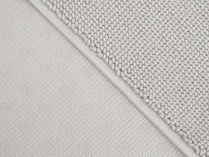 Cotton Paradise 100% Cotton Turkish Bathmat Rug, Soft Absorbent Quick Dry Non Slip, 20x34 Bathmat Rug, Silver Grey