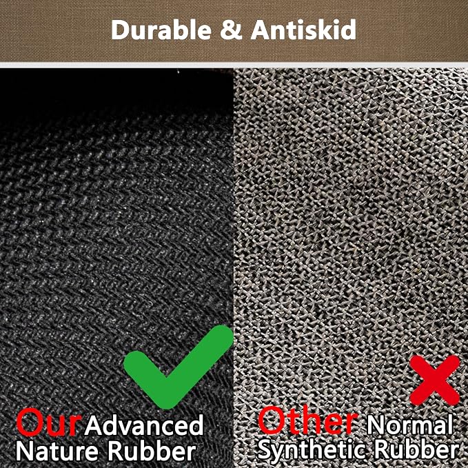 Ultra Thin Bathroom Rugs Non Slip Bath Mat 17" x 32", Bathroom Mat Quick Dry Machine Washable Rugs Perfect for Shower, Camel
