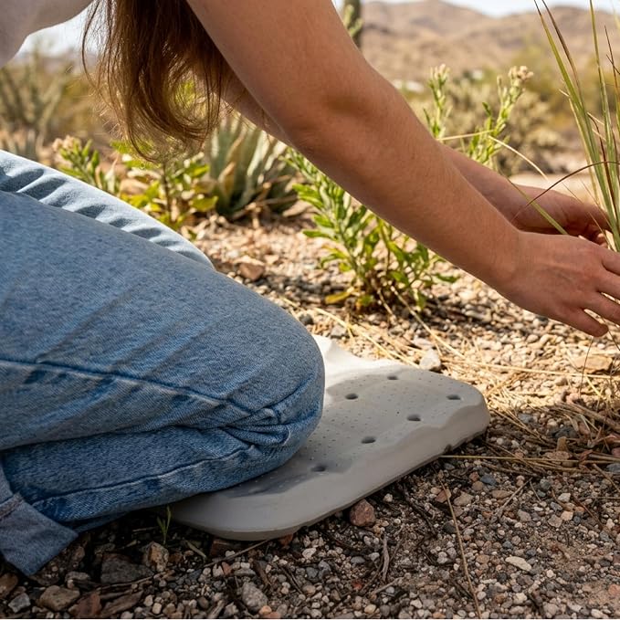 KMINA Shower Seat Cushion, Lightweight Waterproof Foam and Slip-Resistant, Kneeling Pads for Gardening, Patented, Made in Europe