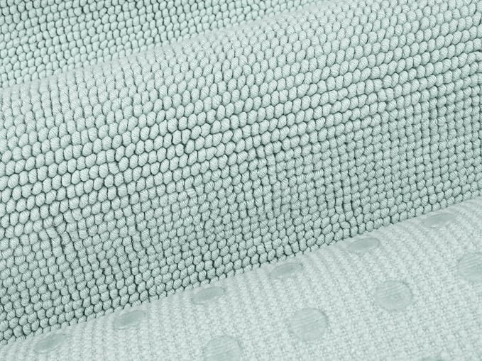 Cotton Paradise 100% Cotton Turkish Bathmat Rug, Soft Absorbent Quick Dry Non Slip, 20x34 Bathmat Rug, Mint Green
