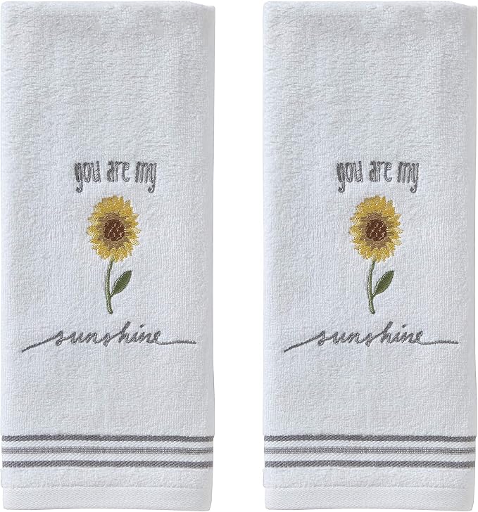 SKL Home by Saturday Knight Ltd. Sunshine Hand Towel (2-Pack), White