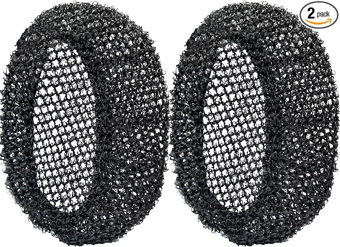 INNERNEED Exfoliating Net Cover Sponge Bath Scrubbing Loofah Rough Washcloth Case 2pcs, Only for INNERNEED Silicone Body Brush (Black Case)