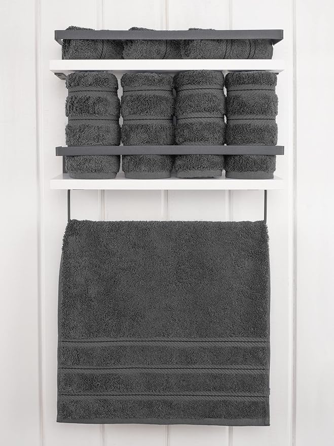 American Soft Linen 100% Cotton Luxury Turkish Towels, 4 PC Hand Towel Set | Soft Absorbent Quick Dry OEKO Tex Standard 100 Certificated Durable Machine Washable Breathable Premium Hotel Quality