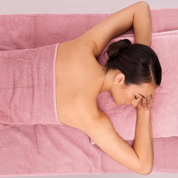 Bath Sheets – 550 GSM Extra Large Bathroom Sheet Set – Pack of 2 Jumbo Towels Baby Pink (71x35in) – 100% Ring Spun Cotton Soft Quick Dry Large Bath Towels for Adults Hotel Spa Bathroom Use
