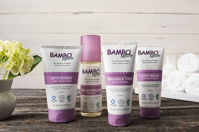Bambo Nature Bath Buddy Hair & Body Wash, 5 fl oz, 6 Count (1 Pack of 6 Tubes)