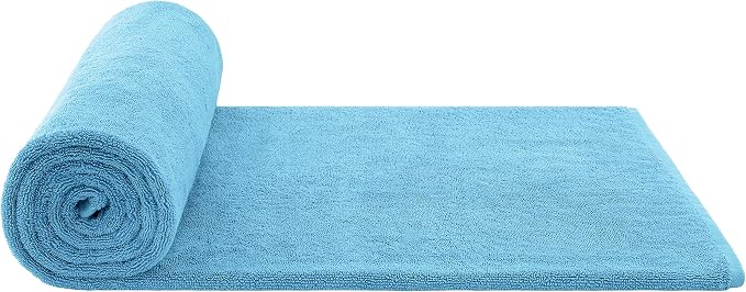 100% Cotton Oversized 40x80 Bath Sheet, Turkish Bath Towels for Bathroom Extra Large, Baby Blue Bath Sheet