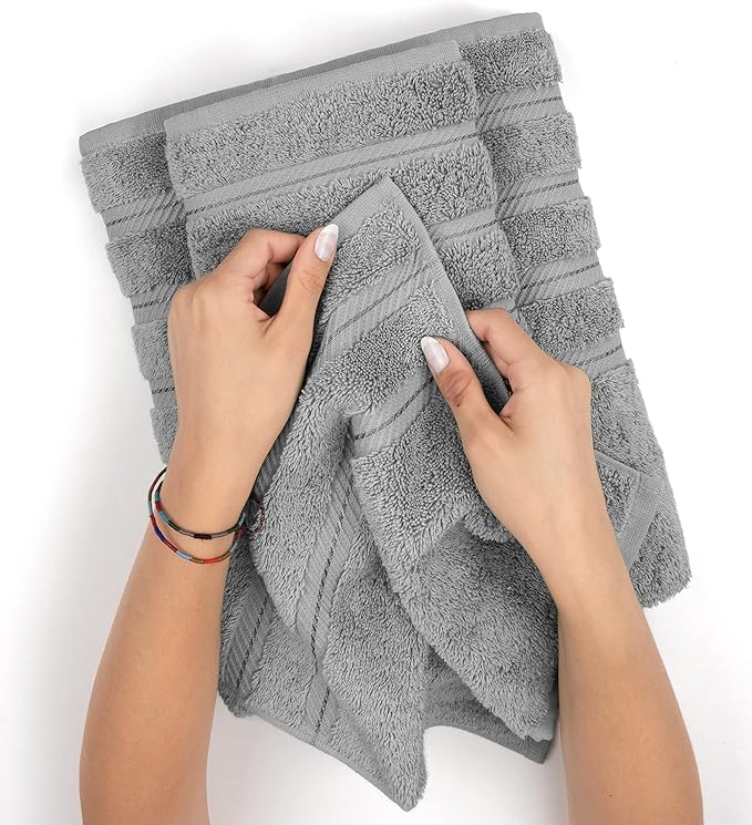 American Soft Linen 100% Cotton Luxury Turkish Towels, 4 PC Bath Towel Set | Soft Absorbent Quick Dry OEKO Tex Standard 100 Certificated Durable Machine Washable Breathable Premium Hotel Quality