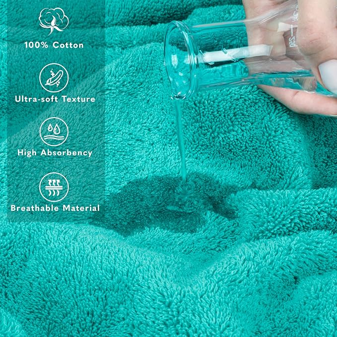 American Soft Linen 100% Cotton Luxury Turkish Towels, 2PC 35x70 Bath Sheet | Soft Absorbent Quick Dry OEKO Tex Standard 100 Certificated Durable Machine Washable Breathable Premium Hotel Quality