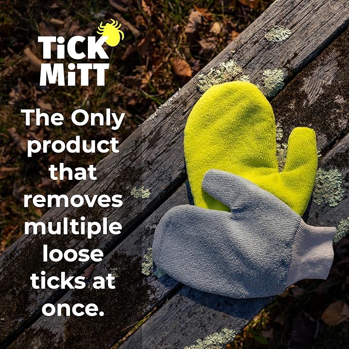 TiCK MiTT Yellow Tick Removal Glove for Humans & Pets - Safely Remove Ticks Effortlessly, Chemical-Free, Durable, Portable Tick Management Tool for Outdoor Adventures & Everyday Use | Safely Remove Ticks Effortlessly, Chemical-Free, Durable, Portable T...