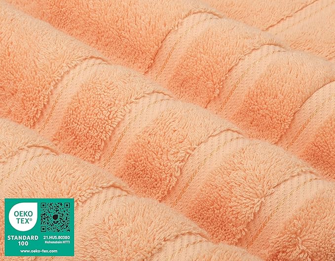 American Soft Linen 100% Cotton Luxury Turkish Towels, 6 Piece Towel Set | Soft Absorbent Quick Dry OEKO Tex Standard 100 Certificated Durable Machine Washable Breathable Premium Hotel Quality