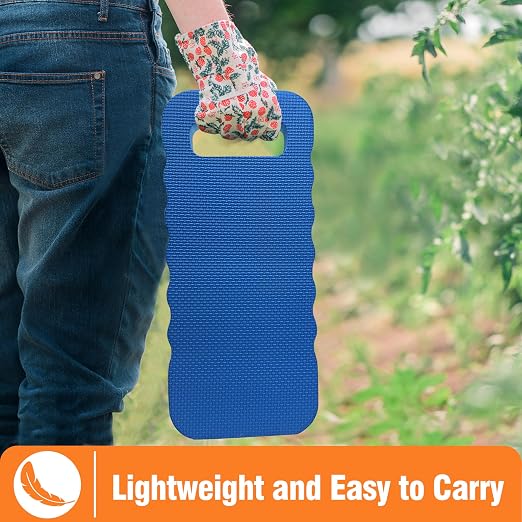 Gardzen Garden Kneeling Pad - for Gardening, Baby Bath, Yoga, Pilates, Exercise, 16"x8"x1", Blue
