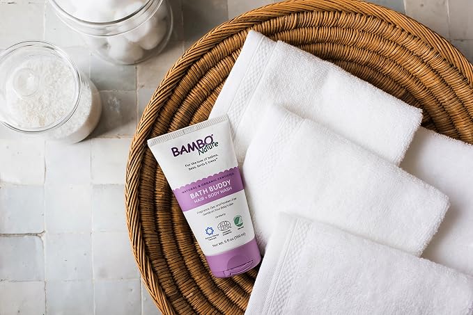 Bambo Nature Bath Buddy Hair & Body Wash, 5 fl oz, 6 Count (1 Pack of 6 Tubes)