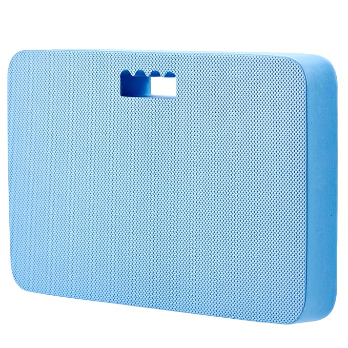 Baby Bath Kneeler, Extra Thick Kneeling Pad for Bathing Babies, Soft Foam Cushioning for Knee, 1.5" Thick Non-Slip, Fast-Drying,Gardening, Bathing Baby, Workout Supplies-Blue