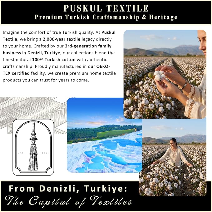 PÜSKÜL Natural 100% Turkish Cotton Waffle Bath Towels Set of 2-Piece | 32x63 inch Extra Large Absorbent Quick-Dry Lightweight Spa Towel | Luxury Sauna Accessories (Beige Bath Towels - Pack of 2)