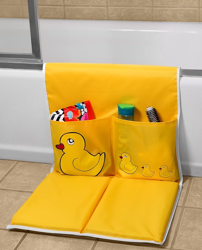 Handy Laundry Baby Bath Kneeling Pad -The Bathtub Bath Mat Has Thick Pads for Comfort and Two Large Pockets for Bathing Essentials. (Pack of 2)