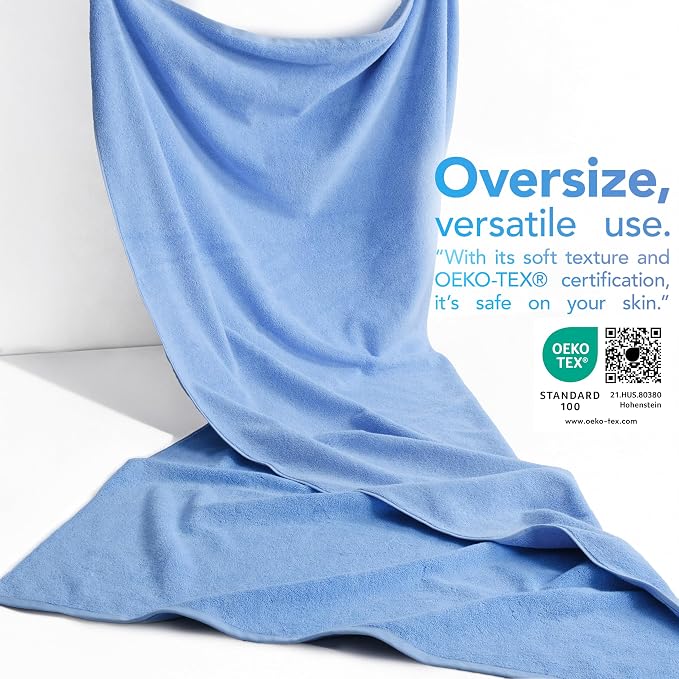 American Soft Linen 100% Cotton Luxury Turkish Towels, 40x80 XL Bath Sheet | Soft Absorbent Quick Dry OEKO Tex Standard 100 Certificated Durable Machine Washable Breathable Premium Hotel Quality