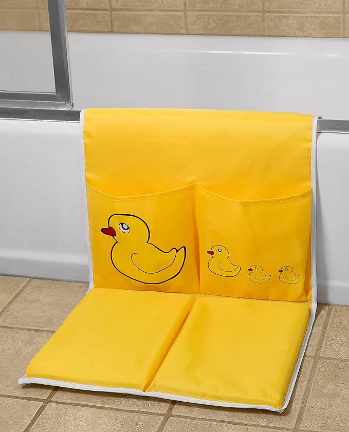 Handy Laundry Baby Bath Kneeling Pad -The Bathtub Bath Mat Has Thick Pads for Comfort and Two Large Pockets for Bathing Essentials. (Pack of 2)