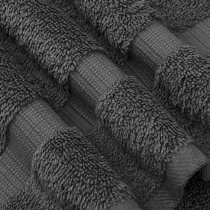 Chakir Turkish Linens Premium Cotton Absorbent Turkish Towels (Hand Towel - 4 Piece Dark Gray)