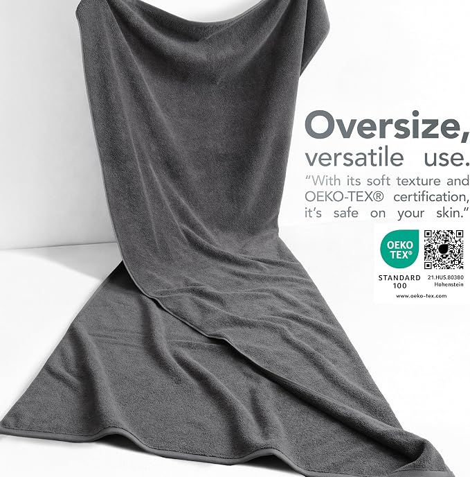 American Soft Linen 100% Cotton Luxury Turkish Towels, 40x80 XL Bath Sheet | Soft Absorbent Quick Dry OEKO Tex Standard 100 Certificated Durable Machine Washable Breathable Premium Hotel Quality