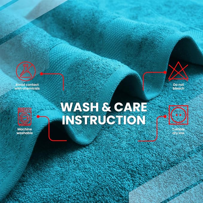 Infinitee Xclusives Jumbo Bath Sheets Towels for Adults – 600 GSM (35X70 Inches)– 100% Ring Spun Cotton, Soft and Absorbent Large Bath Towels for Bathroom (Pack of 2)
