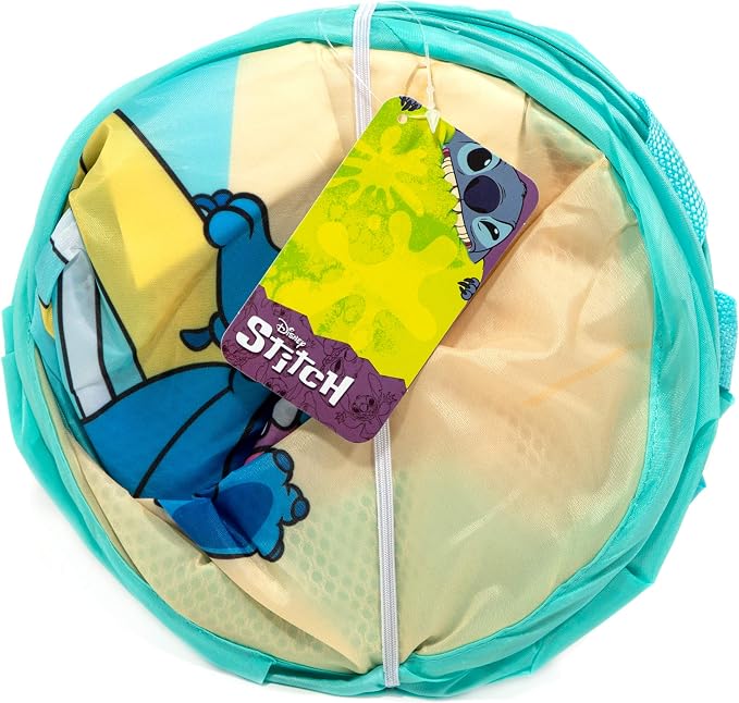 Jay Franco Disney Lilo and Stitch Kids Collapsible Pop Up Laundry Hamper | Mesh Basket with Durable Handles, Folds Flat for Storage, Lightweight for Bedroom or Nursery, Officially Licensed