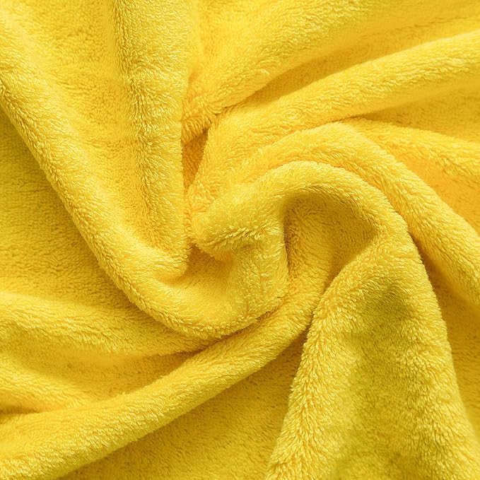 100% Cotton Oversized 40x80 Bath Sheet, Turkish Bath Towels for Bathroom Extra Large, Yellow Bath Sheet