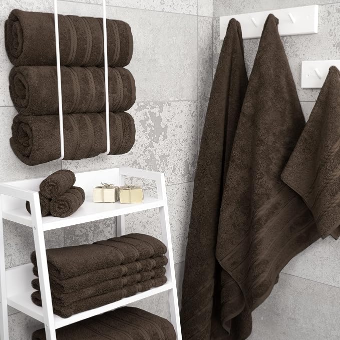 American Soft Linen 100% Cotton Luxury Turkish Towels, 4 PC Bath Towel Set | Soft Absorbent Quick Dry OEKO Tex Standard 100 Certificated Durable Machine Washable Breathable Premium Hotel Quality