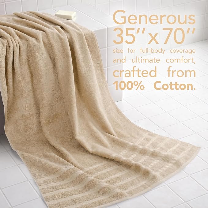 American Soft Linen 100% Cotton Luxury Turkish Towels, 2PC 35x70 Bath Sheet | Soft Absorbent Quick Dry OEKO Tex Standard 100 Certificated Durable Machine Washable Breathable Premium Hotel Quality