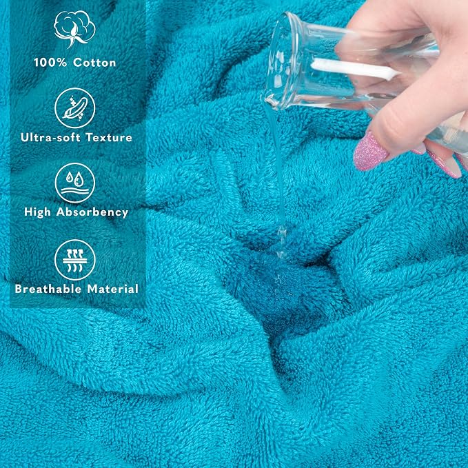 American Soft Linen 100% Cotton Luxury Turkish Towels, 35x70 XL Bath Sheet | Soft Absorbent Quick Dry OEKO Tex Standard 100 Certificated Durable Machine Washable Breathable Premium Hotel Quality