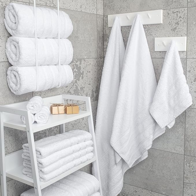 American Soft Linen 100% Cotton Luxury Turkish Towels, 4 PC Bath Towel Set | Soft Absorbent Quick Dry OEKO Tex Standard 100 Certificated Durable Machine Washable Breathable Premium Hotel Quality