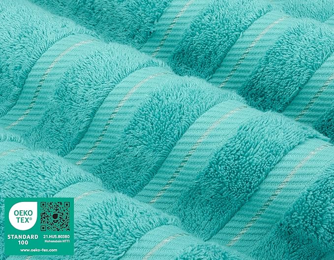 American Soft Linen 100% Cotton Luxury Turkish Towels, 4 PC Bath Towel Set | Soft Absorbent Quick Dry OEKO Tex Standard 100 Certificated Durable Machine Washable Breathable Premium Hotel Quality