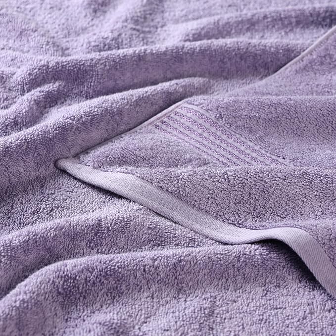 Superior Egyptian Cotton 9-Piece Towel Set, Assorted Towels for Home Bathroom, Guest Bath Decor Essentials, Includes 3 Bath, 3 Hand, 3 Face Towels/Washcloths, Quick Dry, Absorbent - Royal Purple