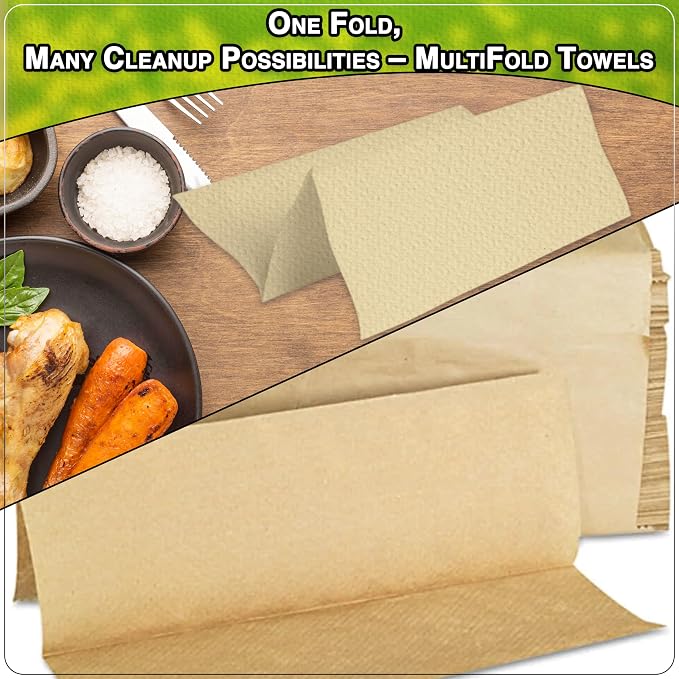 Perfect Stix Kraft MultiFold Paper Towels- Case of 2,000ct