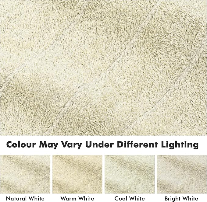Bath Sheets – 550 GSM Extra Large Bathroom Sheet Set – Pack of 2 Jumbo Towels Ivory (71x35in) – 100% Ring Spun Cotton Soft Quick Dry Large Bath Towels for Adults Hotel Spa Bathroom Use