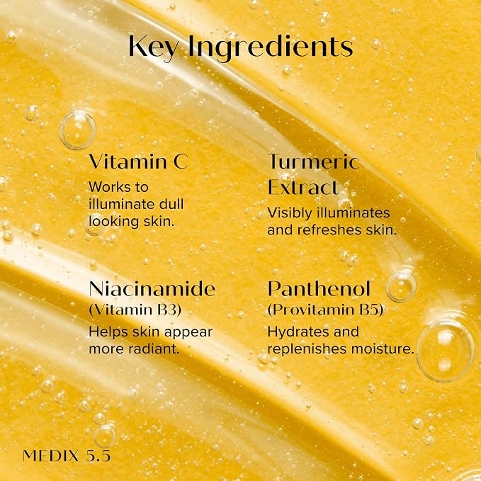 MEDIX Vitamin C Body Wash + Vitamin C Body Lotion & Face Moisturizer 2PC Skin Care Set | Anti Aging Lotion + Body Cleanser Skincare Set For Women, Men, & Smoother Looking Skin, 2-Pack