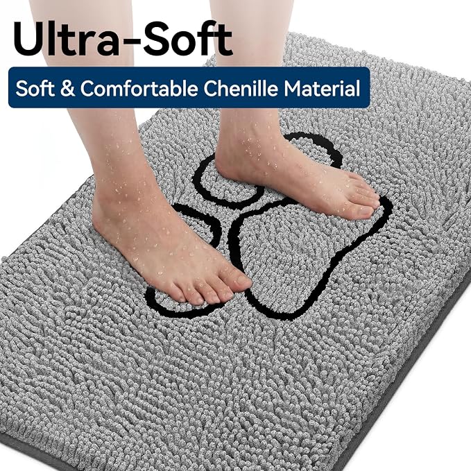 Bcoimo Super Absorbent Dog Door Mat, 30"*20" Anti Slip Mat for Muddy Paws, Pet Rugs for Dirty Paws Washable that Absorbs Moisture and Dirt, for Dog Cage and Pet Resting Carpet